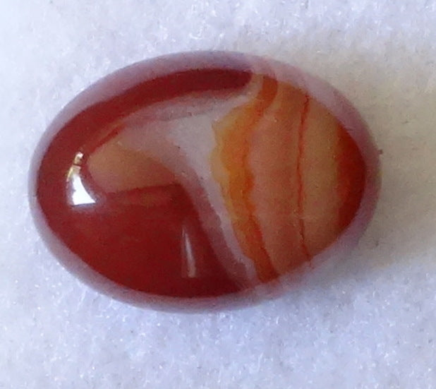 Cabochon van agaat. 20,3x15,2x10,2mm