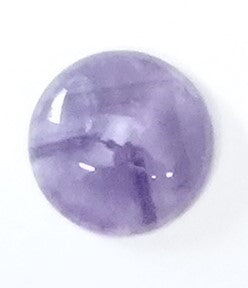 Cabochon van Amethyst
Rond, doorsnede 20mm, Let dat de tekening elke keer aders is. Kosten € 5,- per stuk